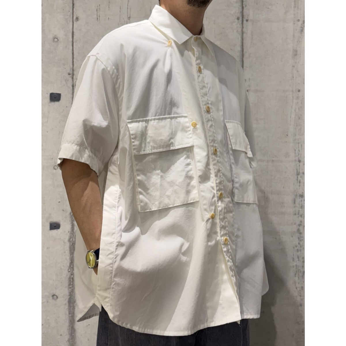 sacai(サカイ) 23SSCotton Poplin Shirtコットンポプリン半袖