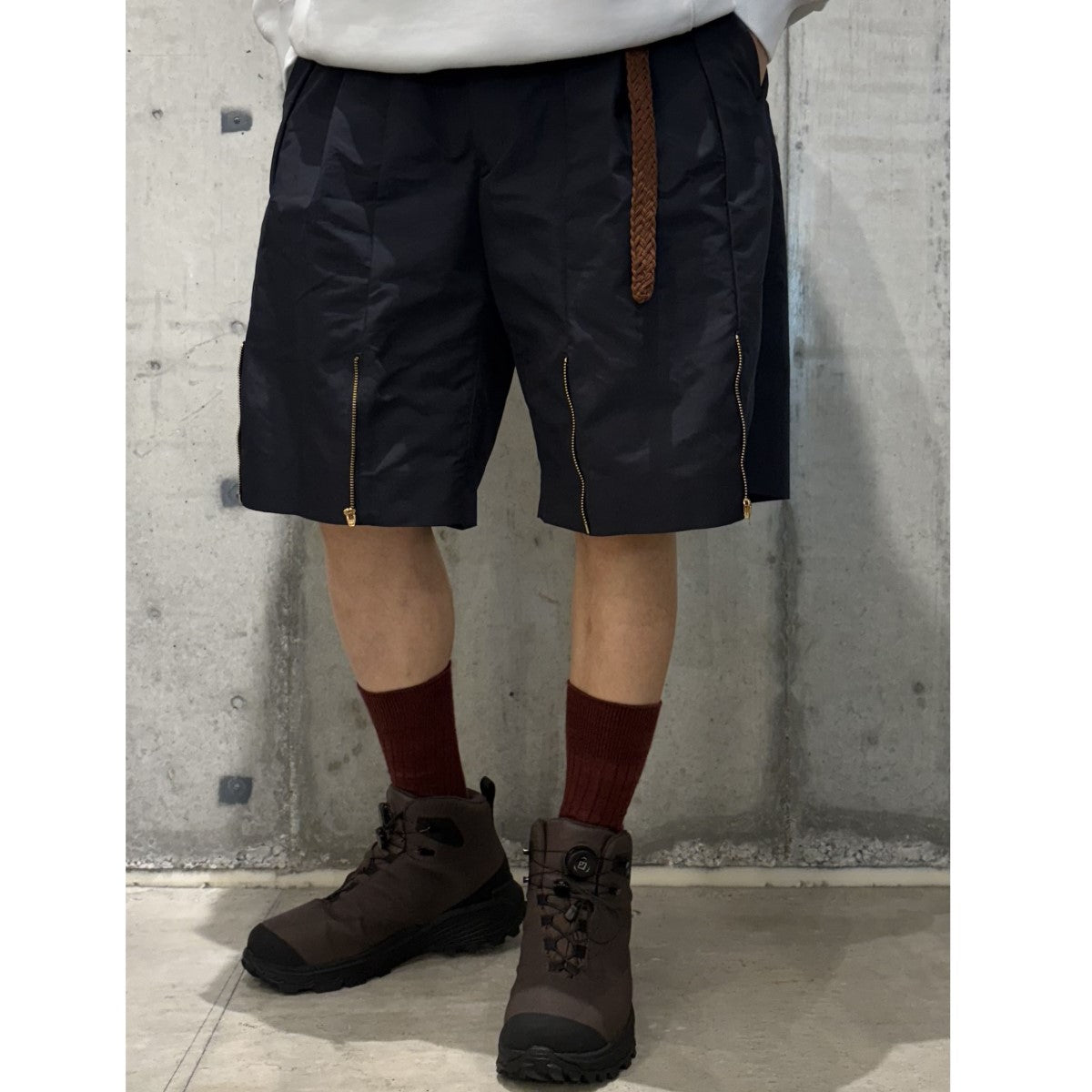 TOGA VIRILIS(トーガヴィリリース) 21SSTUCK ZIP SHORTS 2WAY