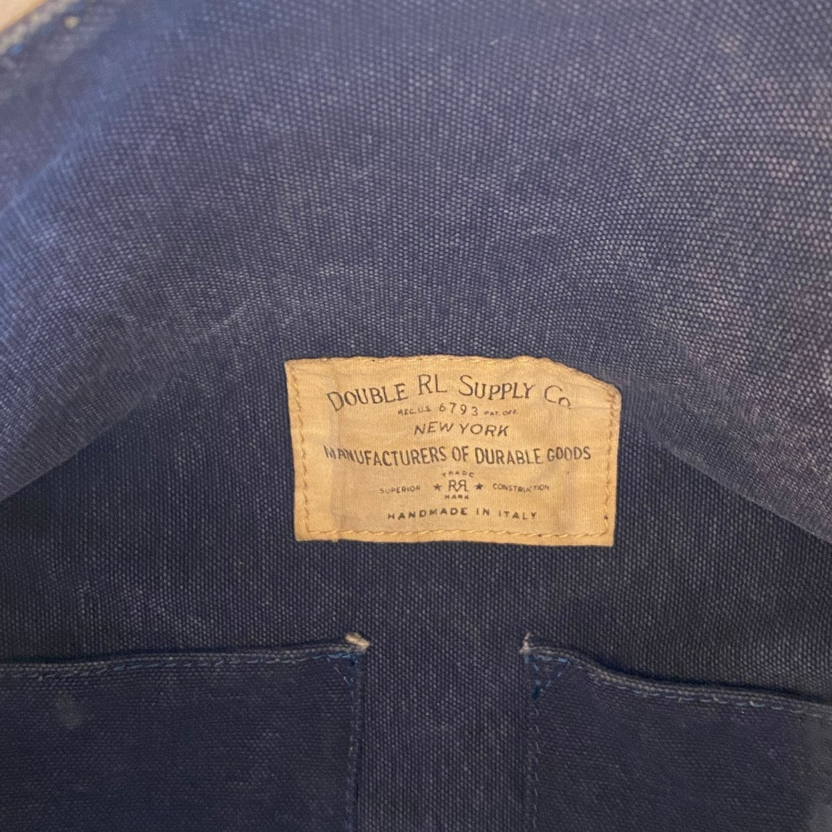 S*様 希少 RRL ビンテージ 加工 キャンバス ボストン バッグ ダブルアー RRL(ダブルアールエル) MADE IN ITALY USED加工 Hand Made