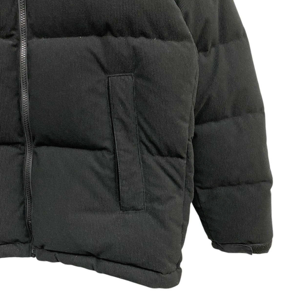 THE NORTH FACE 23AWND92231R Corduroy Nuptse Jacketオールブラックコーデュロイヌプシダウンジャケット 古着・中古-4枚目のアイテム画像