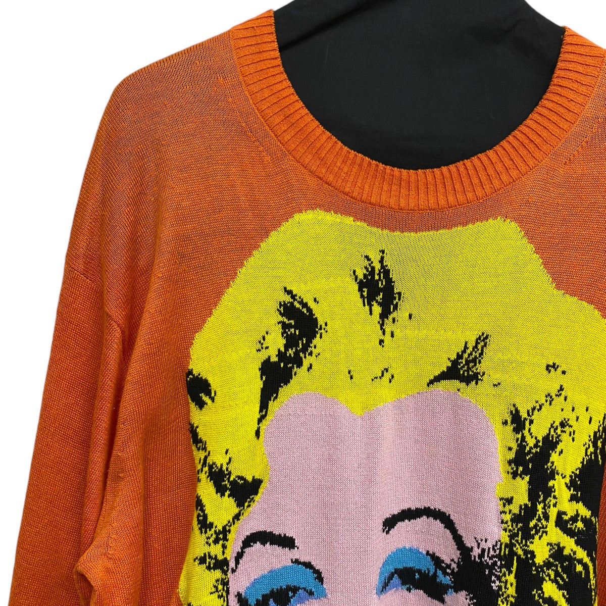 JUNYA WATANABE MAN Andy Warhol 23SS多素材MIX天竺インターシャMarilyn Monroeマリリンモンローニットセーター 古着・中古-7枚目のアイテム画像