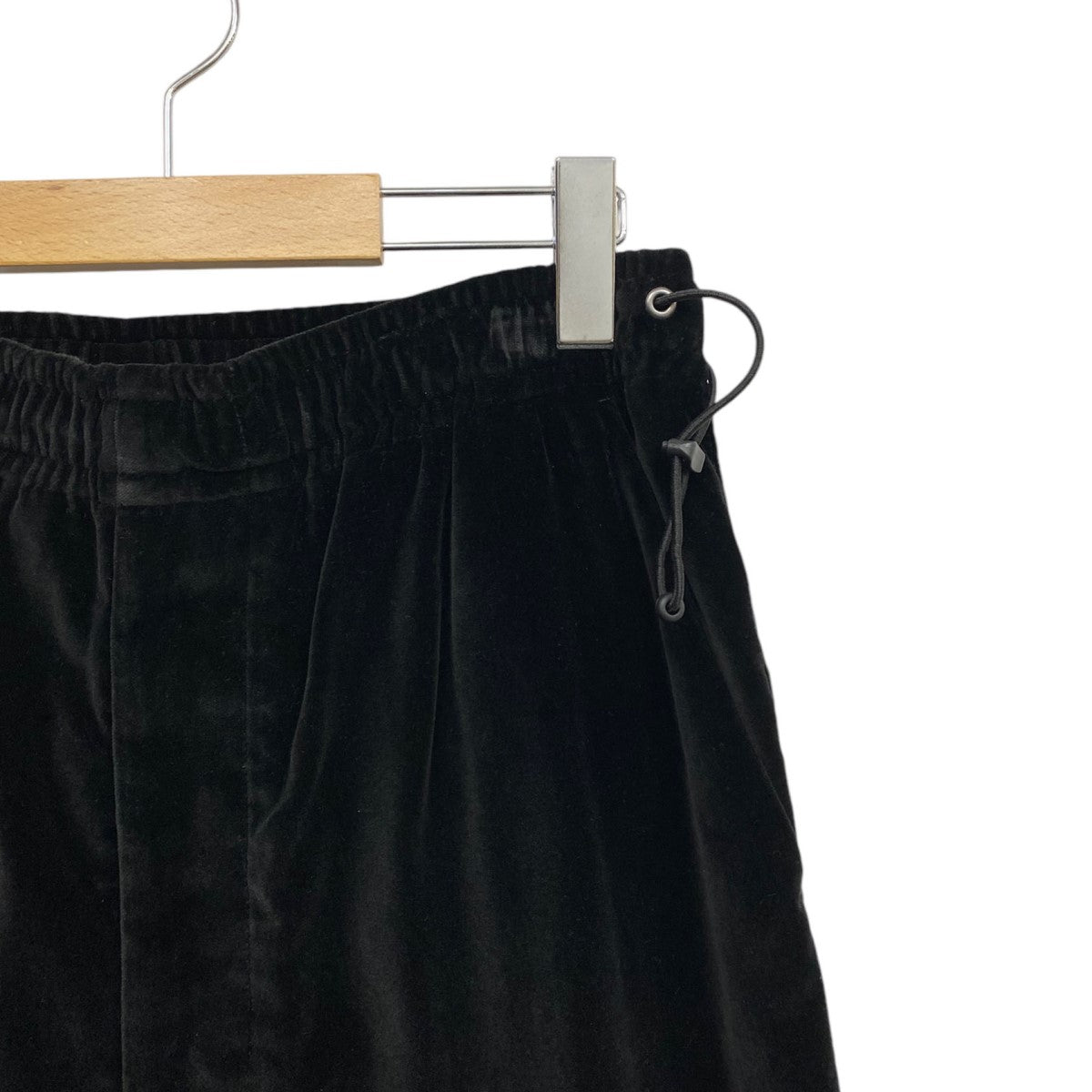 barbell object×JOHN 23AW別注BO-JOHN02 velveteen trousersヴェルヴェットイージーパンツ 古着・中古-6枚目のアイテム画像