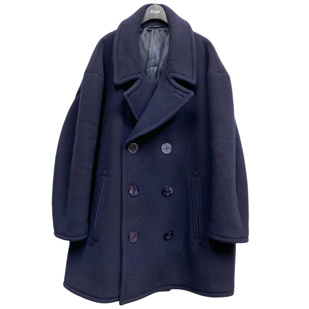 doublet 18AWBonding Oversized Pea CoatオーバーサイズPコート 古着・中古-1枚目のアイテム画像