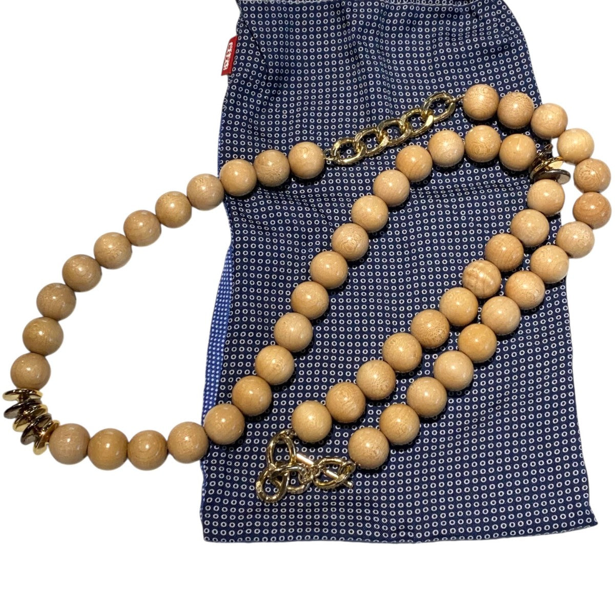 M'S BRAQUE(エムズ ブラック) Woods＆Metals Necklaceウッド