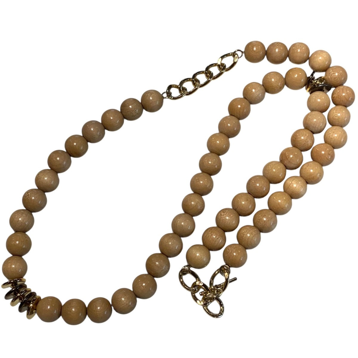 M'S BRAQUE(エムズ ブラック) Woods＆Metals Necklaceウッド