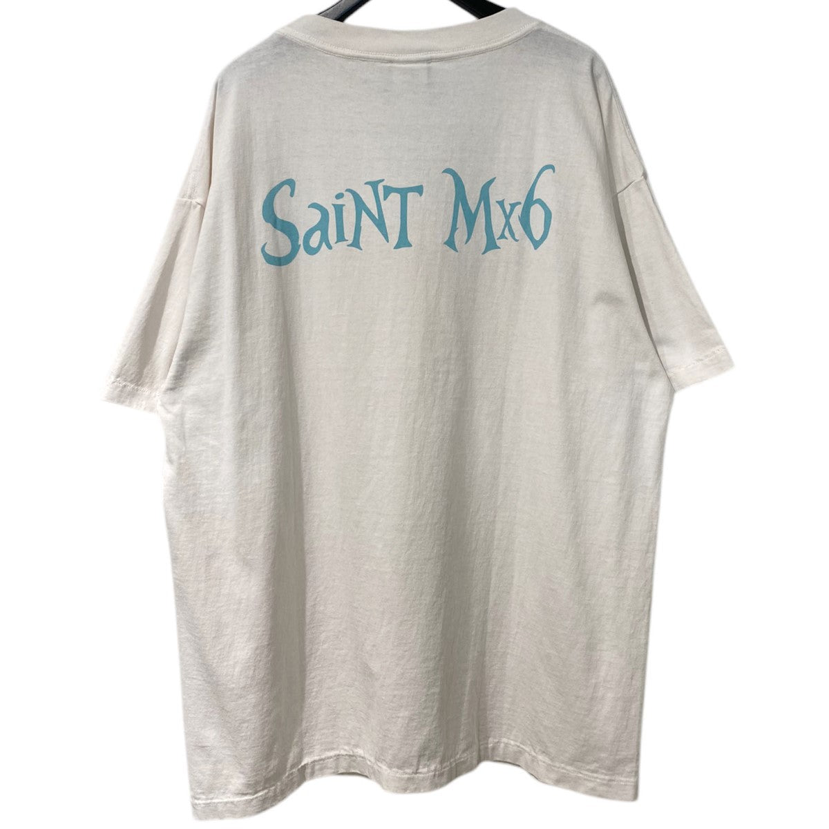 SAINT MICHAEL×DISNEY Alice In Wonderland S／S T-SHIRT WHITE QN WHITE USEDヴィンテージ加工プリントTシャツ 古着・中古-2枚目のアイテム画像