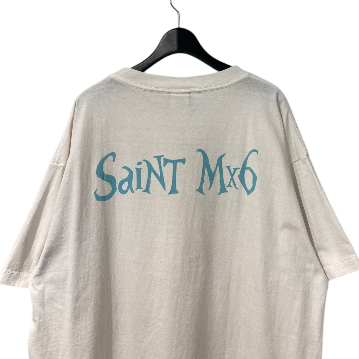 SAINT MICHAEL×DISNEY Alice In Wonderland S／S T-SHIRT WHITE QN WHITE USEDヴィンテージ加工プリントTシャツ 古着・中古-5枚目のアイテム画像