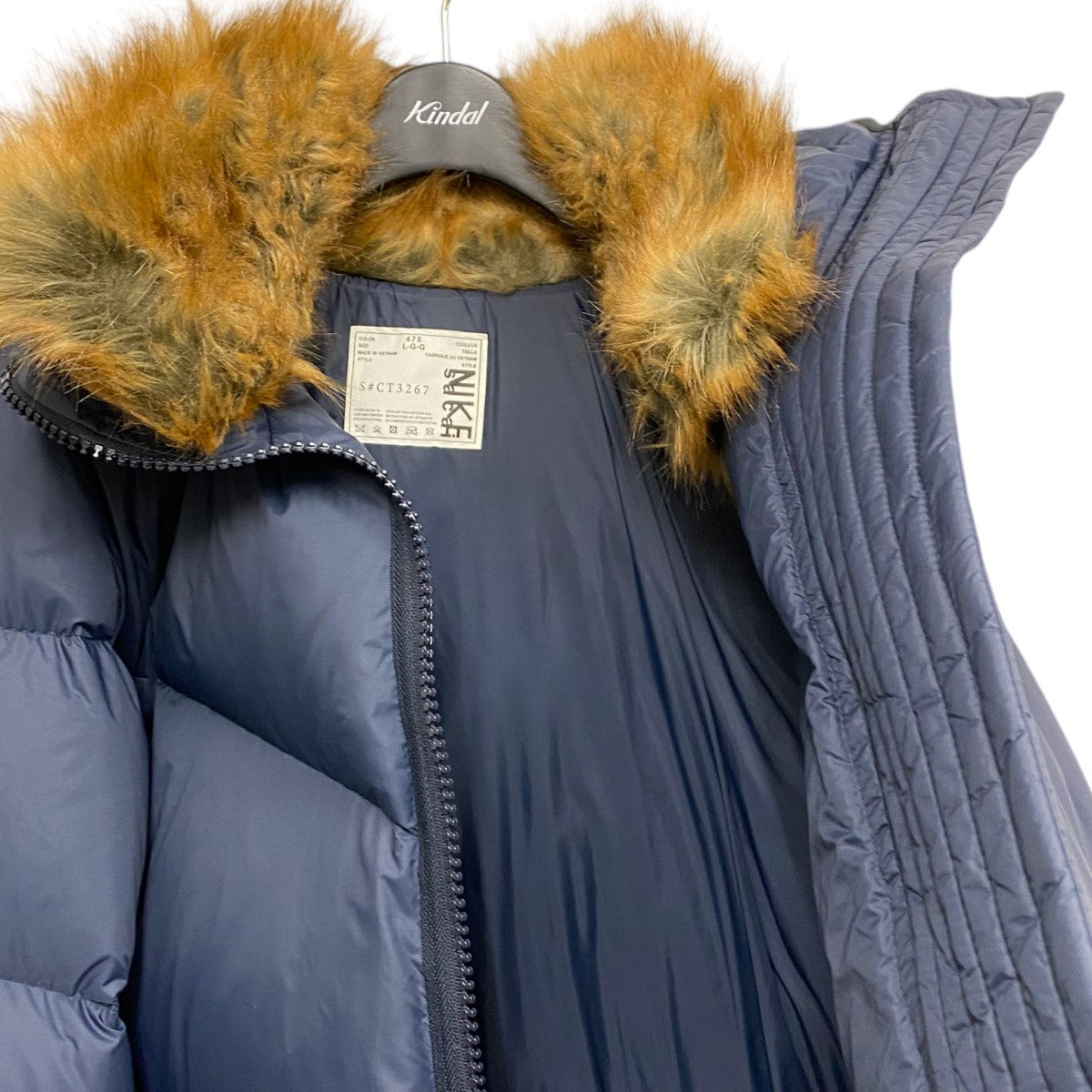 sacai NIKE 20AWNsw Other Sports W Nrg Rh ParkaオーバーサイズファーダウンサイドZIPダウンジャケット 古着・中古-6枚目のアイテム画像