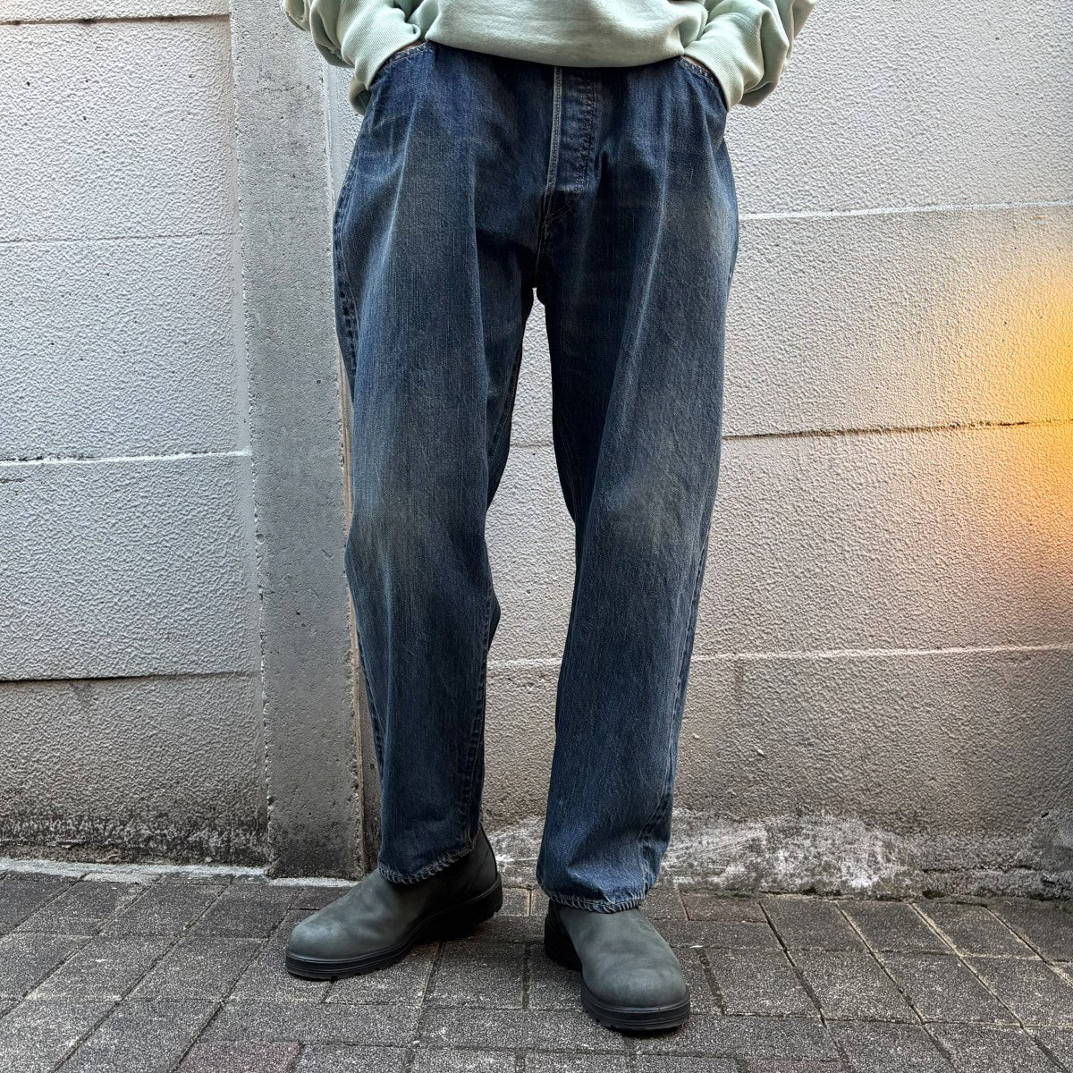 A．PRESSE(アプレッセ) 22AWWashed Denim Wide Pantsウォッシュ