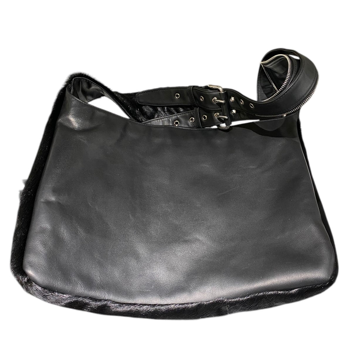 NULLUS(ヌル) HORSE LEATHER UMBRELLA HOBO BAGレザーショルダーバッグ  