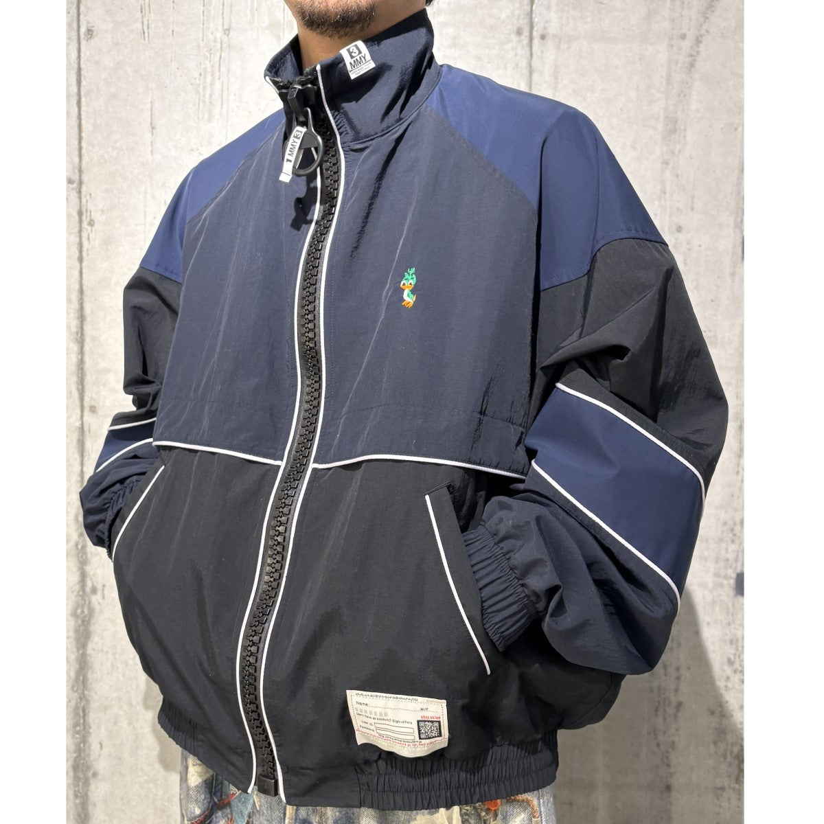 Maison MIHARA YASUHIRO 25SSWide Back Track Jacketオーバーサイズナイロントラックジャケット 古着・中古-2枚目のアイテム画像