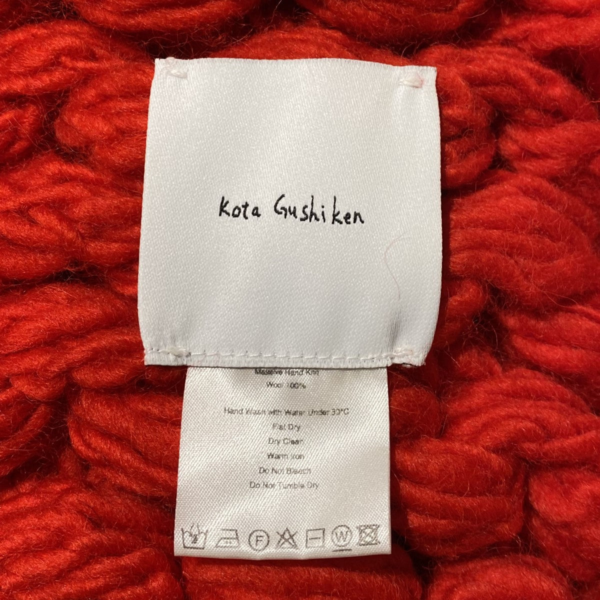 Kota Gushiken(コウタ グシケン) 19AWOVERSIZED SCARF RED
