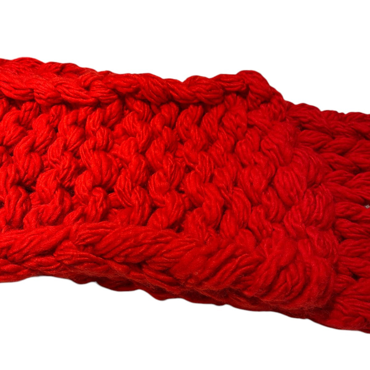 wjk ウールケーブルマフラー 45.red