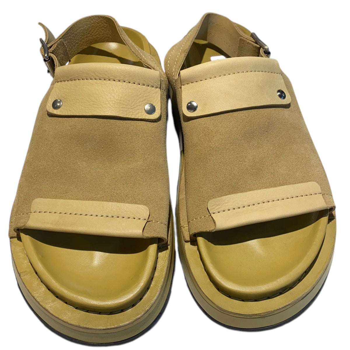 JIL SANDER ALMOND sandal suede reversedレザーサンダル靴スニーカーJ33WP0004 古着・中古-2枚目のアイテム画像