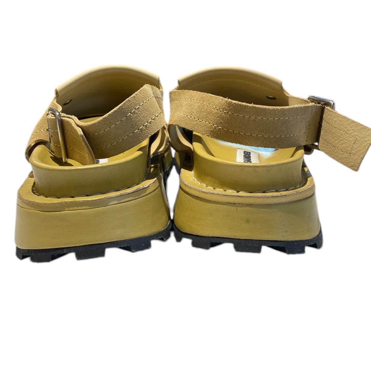 JIL SANDER ALMOND sandal suede reversedレザーサンダル靴スニーカーJ33WP0004 古着・中古-4枚目のアイテム画像