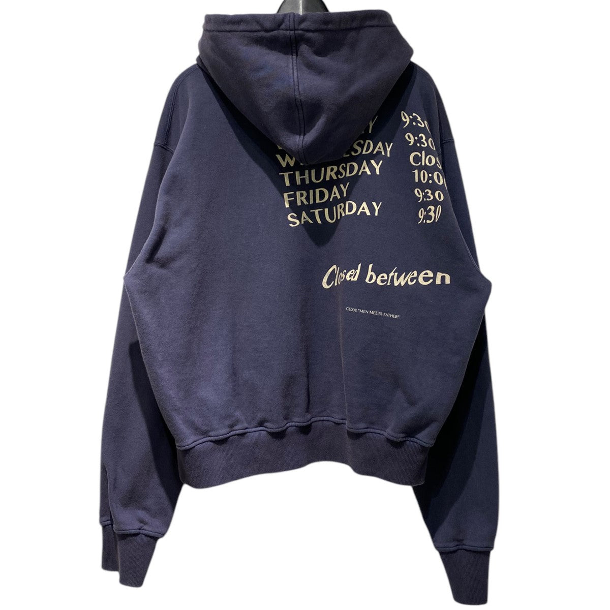 25SSShow Window Hoodie製品染めバイオ加?パーカーフーディ2025S／S