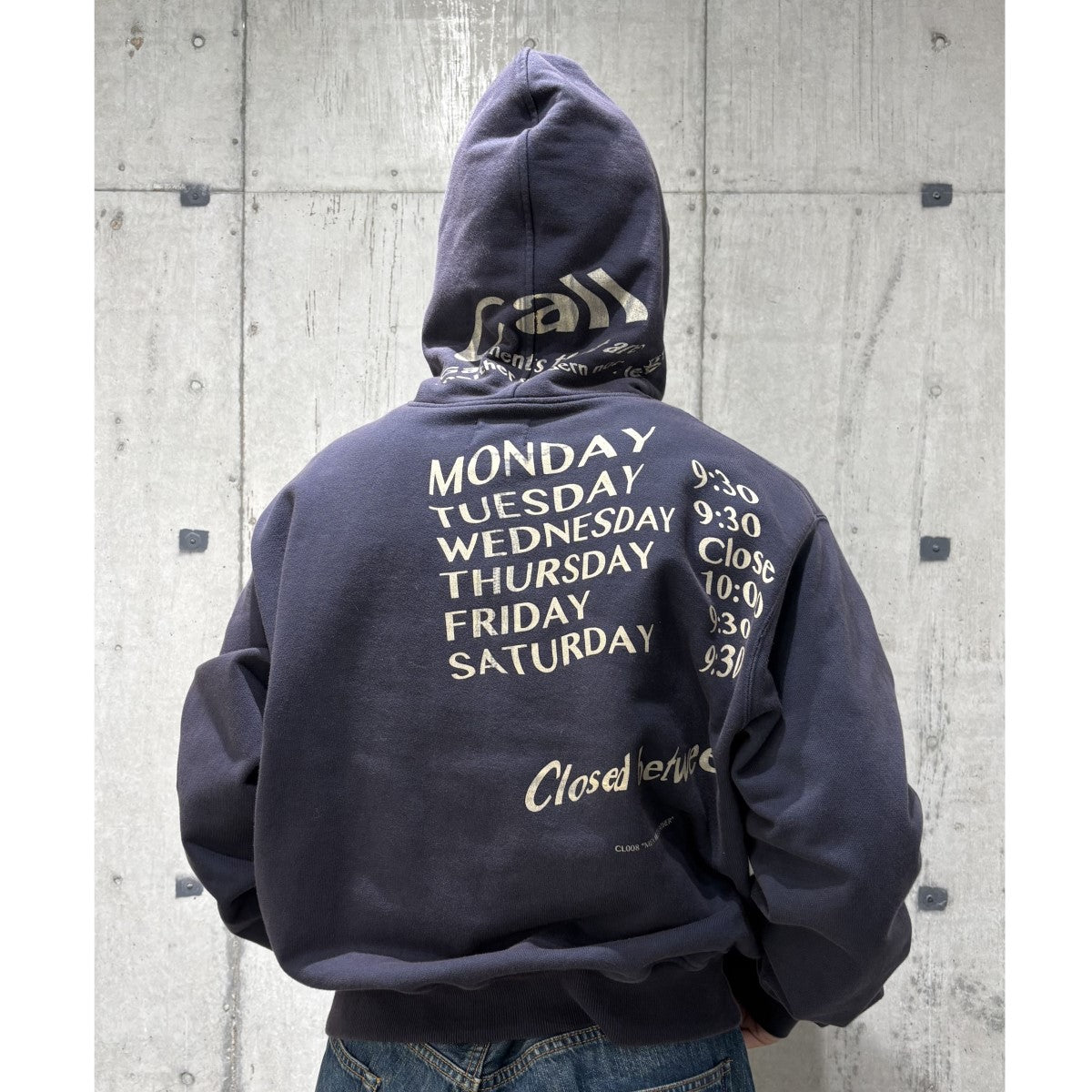 Call(コール) 25SSShow Window Hoodie製品染めバイオ加?パーカー