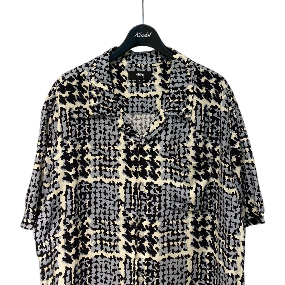 stussy(ステューシー) 21SSHand Drawn Houndstooth総柄半袖シャツ 