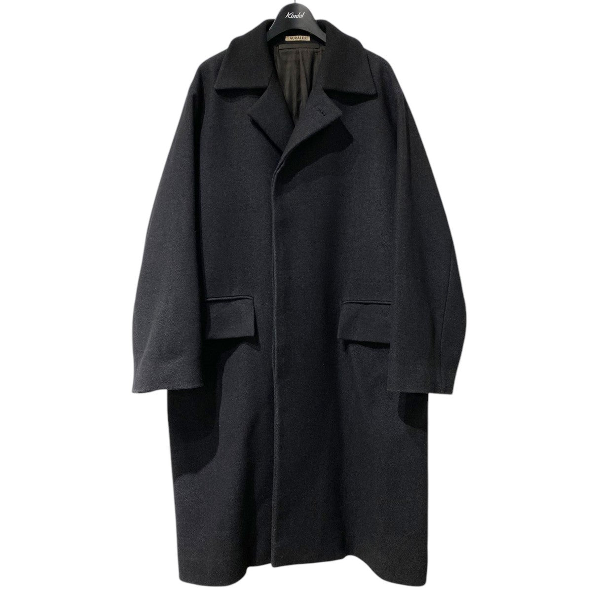 AURALEE(オーラリー) WOOL SILK MELTON SOUTIEN COLLAR COATウール