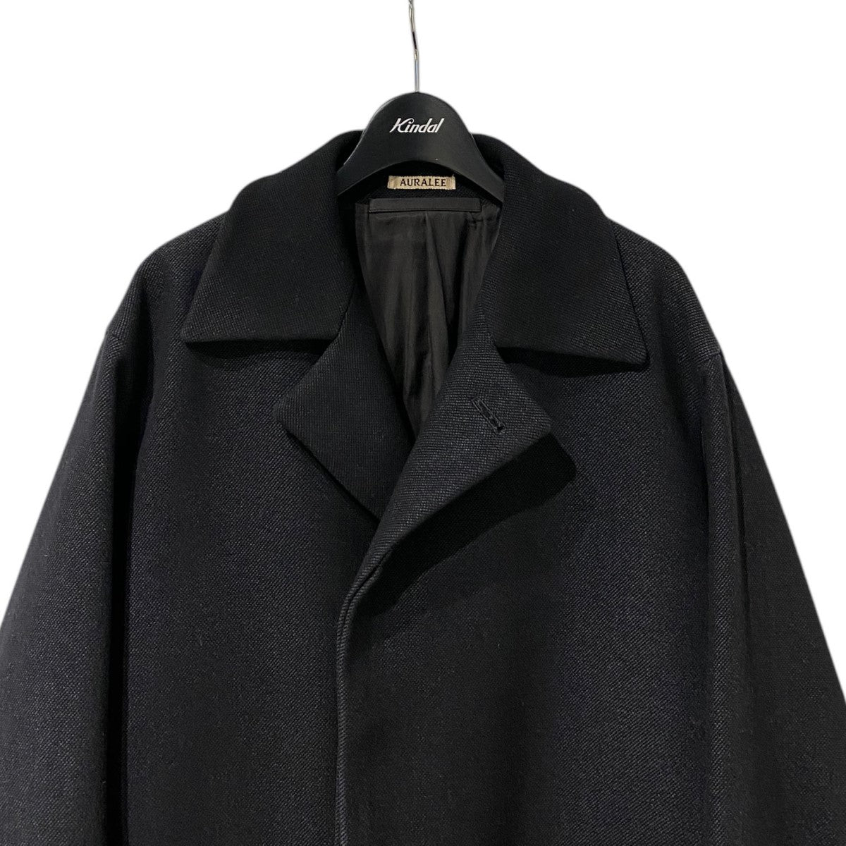 AURALEE(オーラリー) WOOL SILK MELTON SOUTIEN COLLAR COATウール