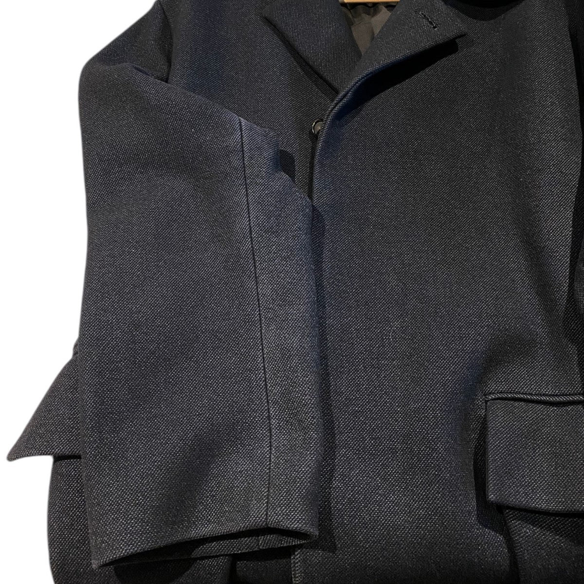 AURALEE(オーラリー) WOOL SILK MELTON SOUTIEN COLLAR COATウール