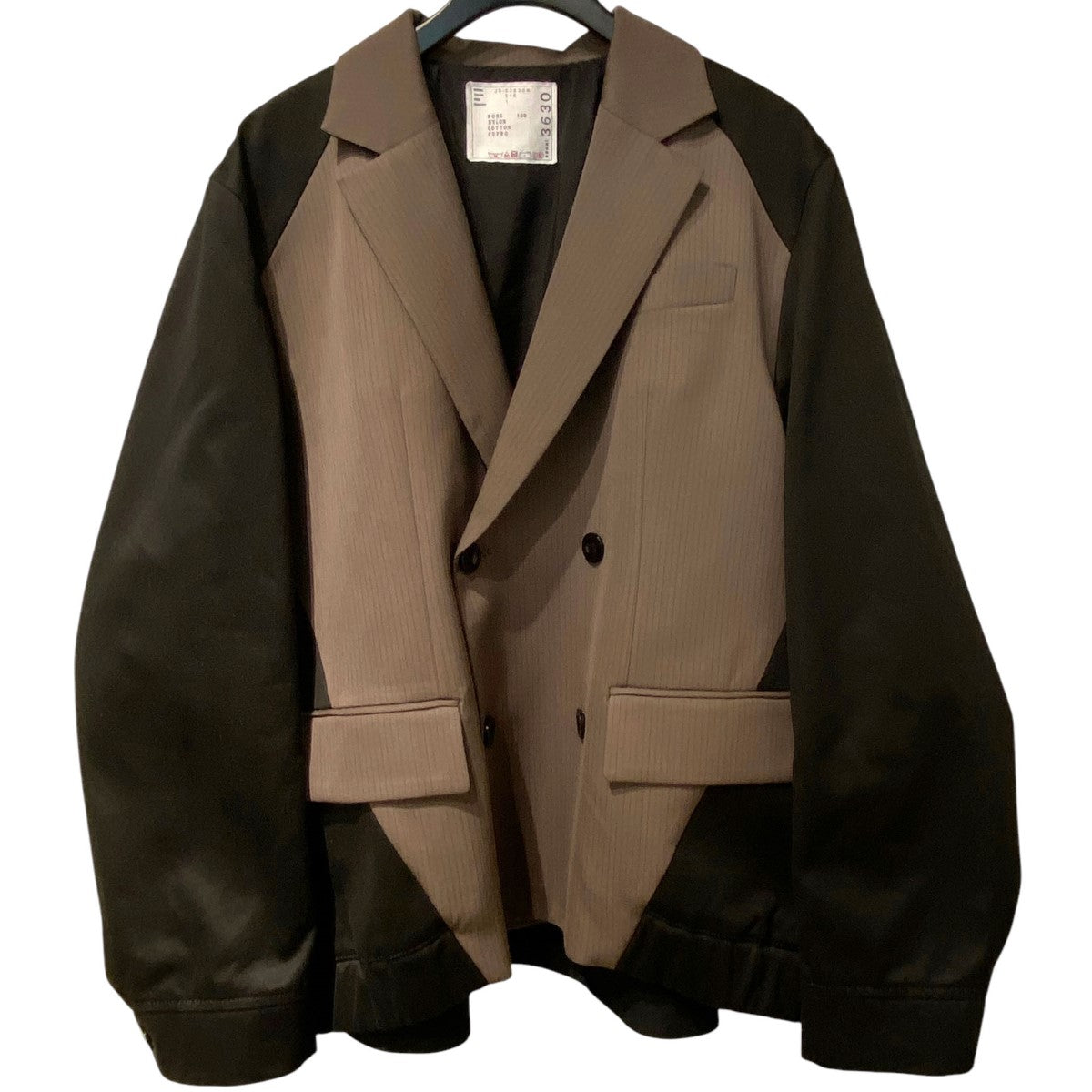 sacai サカイ 16AW サイドジップジャガードニットセーター 16