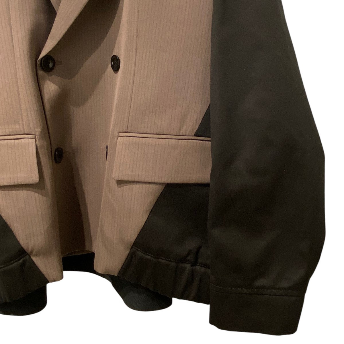 sacai(サカイ) 25SSDoeskin Mix Jacketドッキングジャケット