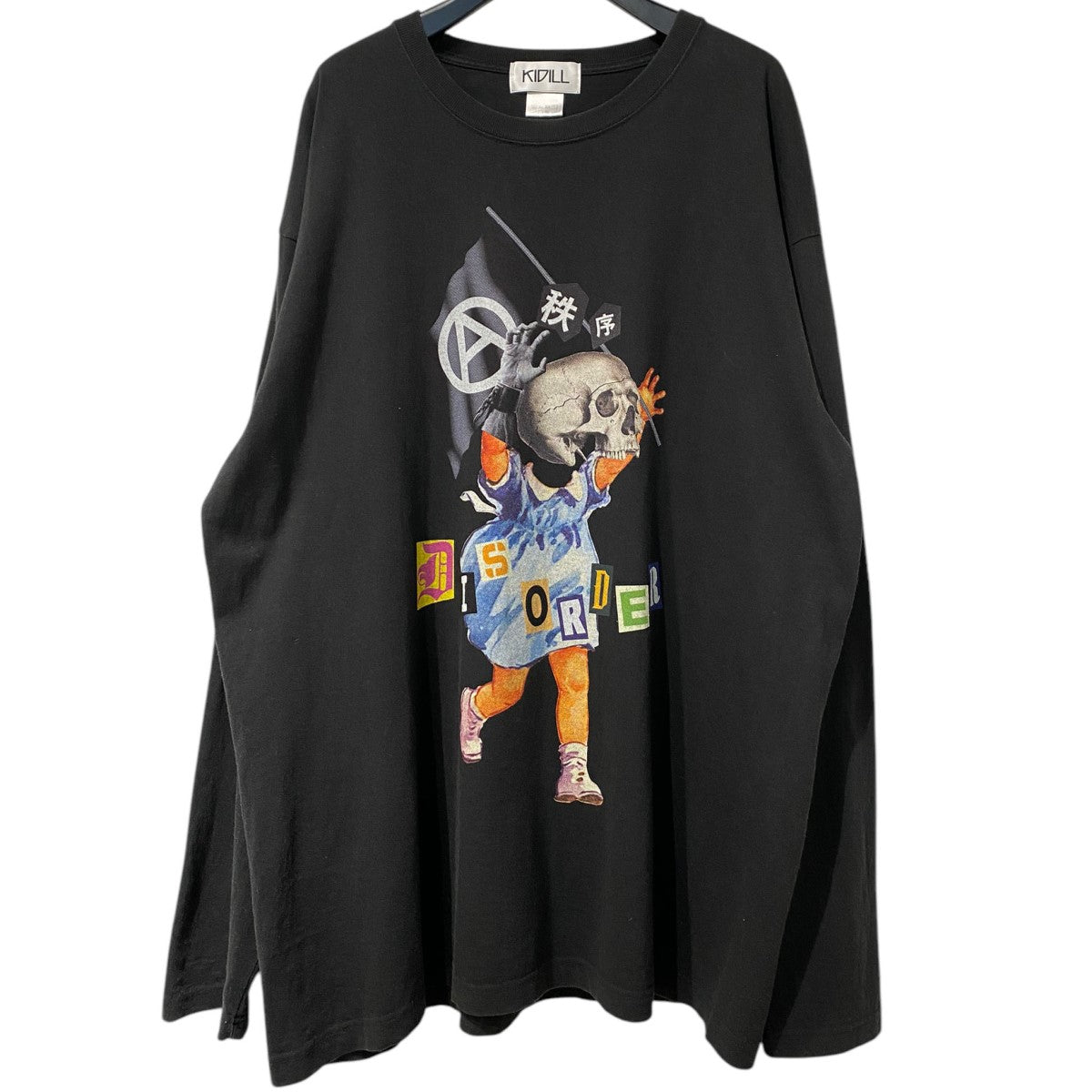 KIDILL(キディル) Black Flag LS T-shirtsオーバーサイズ