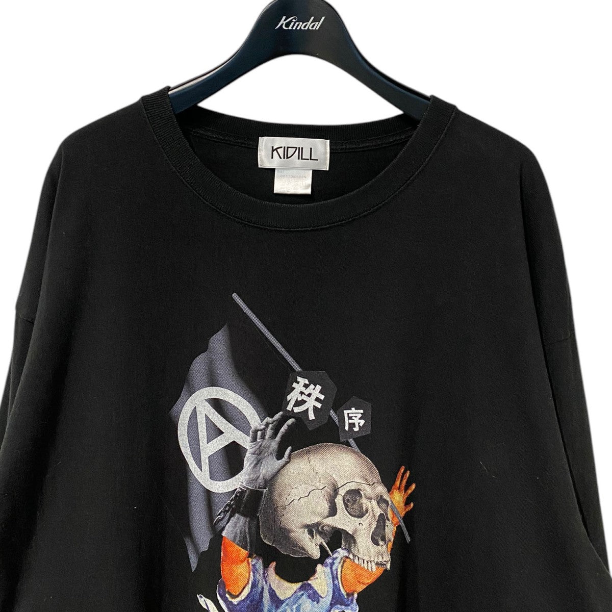 KIDILL(キディル) Black Flag LS T-shirtsオーバーサイズ