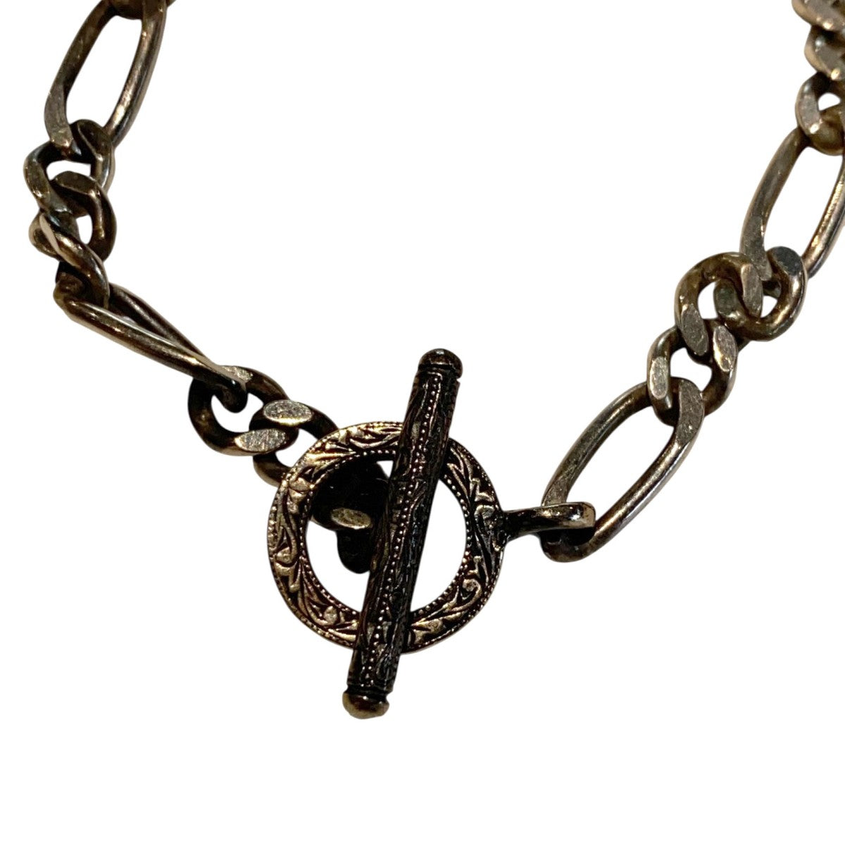 Silver950 Chain Bracelet Figaro Wide シルバーチェーンブレスレット
