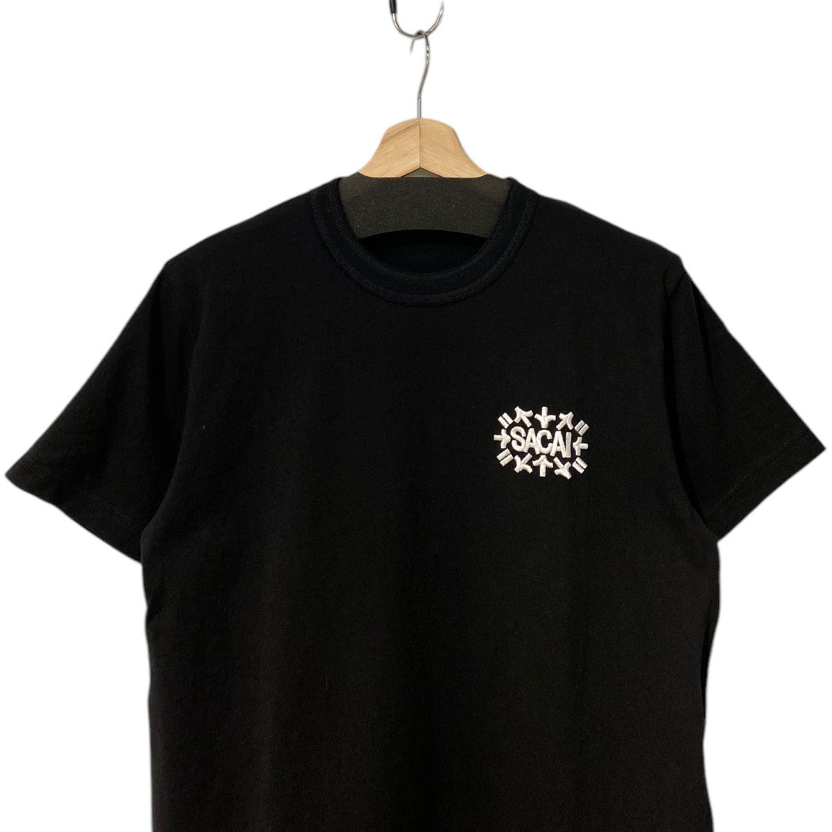 sacai×Eric Haze 23SSLogo Embroidery T-shirtロゴ刺繍Tシャツ 古着・中古-4枚目のアイテム画像
