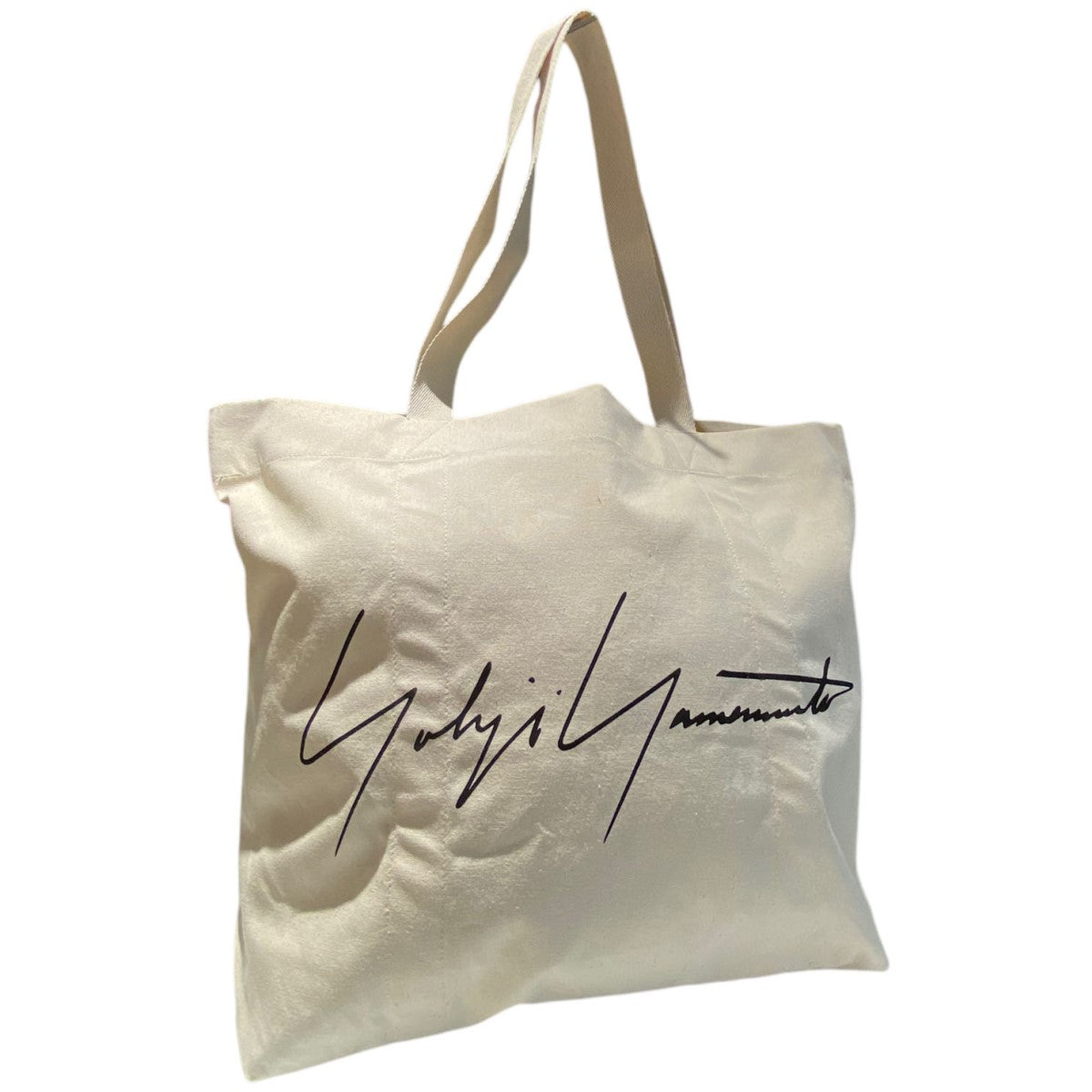 国内即発 大人気 YOHJI YAMAMOTO コットンキャンバストート YOHJI YAMAMOTO(ヨウジヤマモト) シグネチャーロゴキャンバス