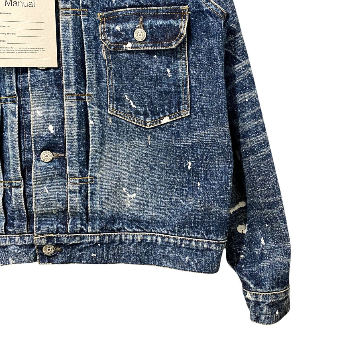 New Manual(ニューマニュアル) #006 LV 2ND T-BACK JACKET ONE-WASHED 