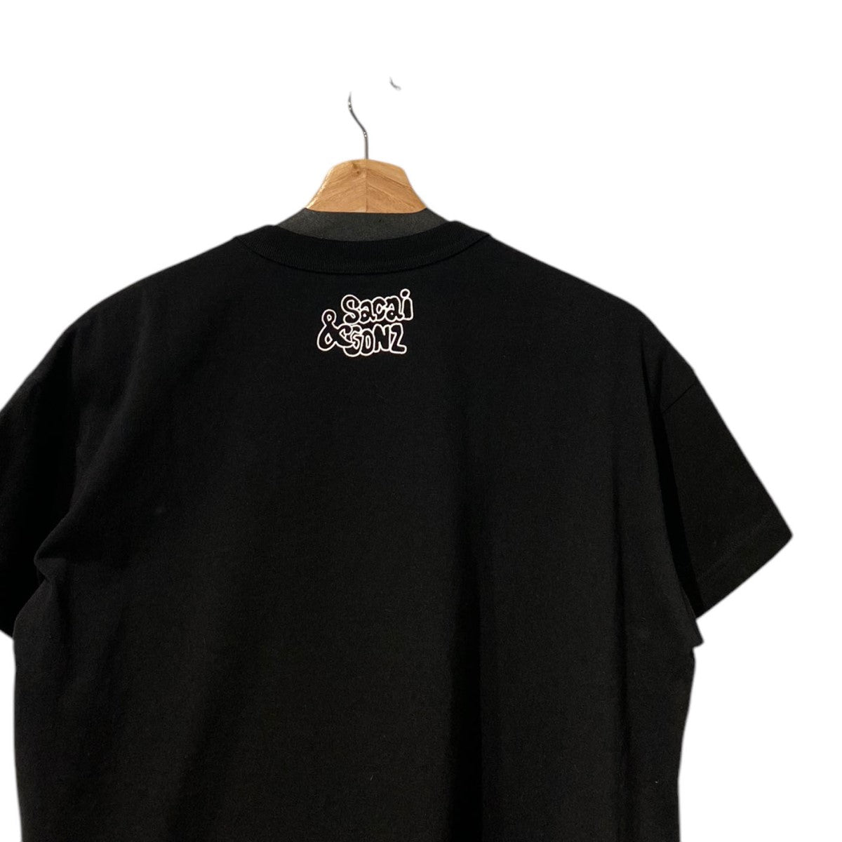 sacai×Mark Gonzales 24AWGonz Print T-Shirt Pleatedゴンズプリーツ再構築Tシャツ 古着・中古-5枚目のアイテム画像