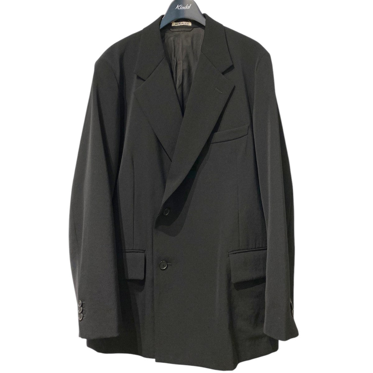 AURALEE Wool Gabardine Double-Breasted Jacket＆Slacksウールギャバジンダブルジャケット＆スラックスパンツ セットアップ 古着・中古-5枚目のアイテム画像