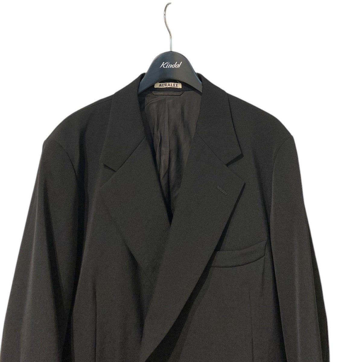 AURALEE Wool Gabardine Double-Breasted Jacket＆Slacksウールギャバジンダブルジャケット＆スラックスパンツ セットアップ 古着・中古-6枚目のアイテム画像