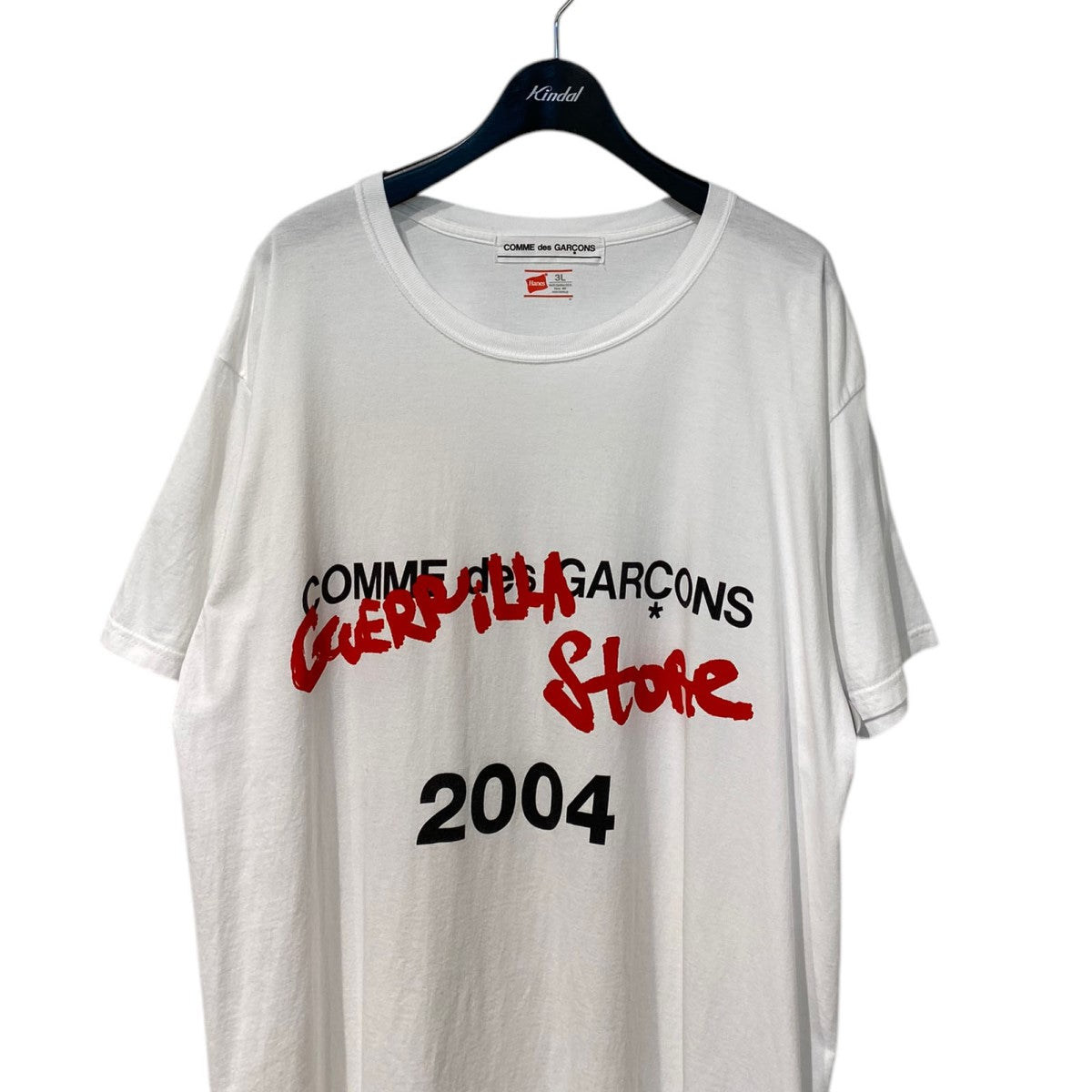 COMME des GARCONS 21SSGUERILLA STORE 限定ロゴプリントTシャツ 古着・中古-3枚目のアイテム画像