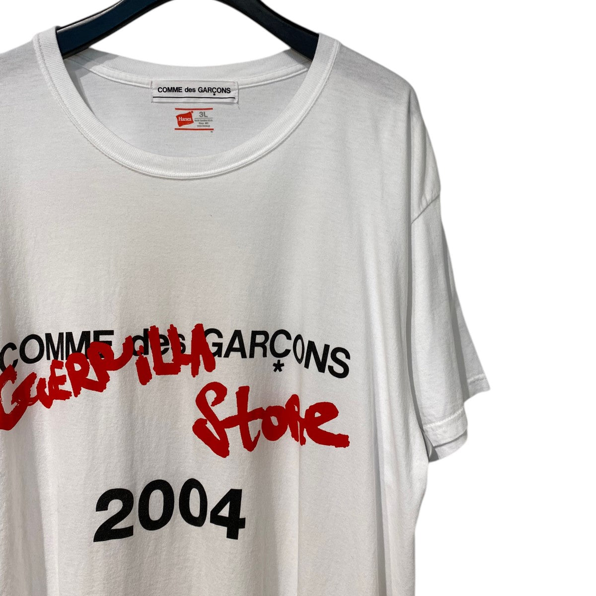 COMME des GARCONS 21SSGUERILLA STORE 限定ロゴプリントTシャツ 古着・中古-4枚目のアイテム画像