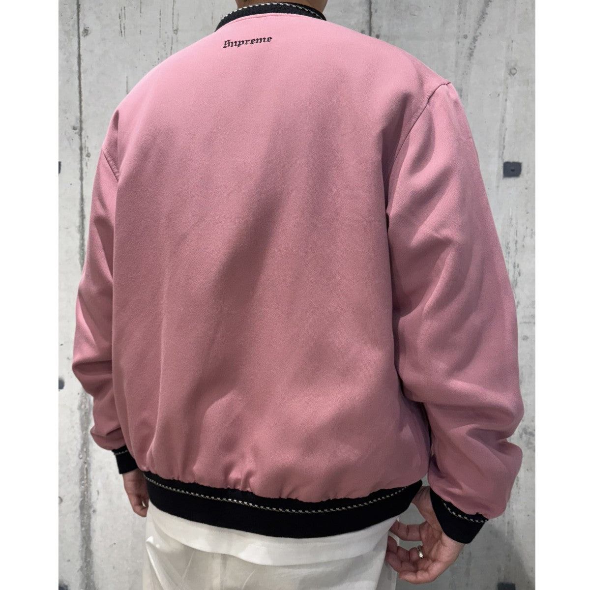 【超お値下げ中】　supream 正規品　トロンプルイユ ボンバージャケット　M Supreme トロンプルイユ ボンバージャケット | ブルー | FARFETCH JP