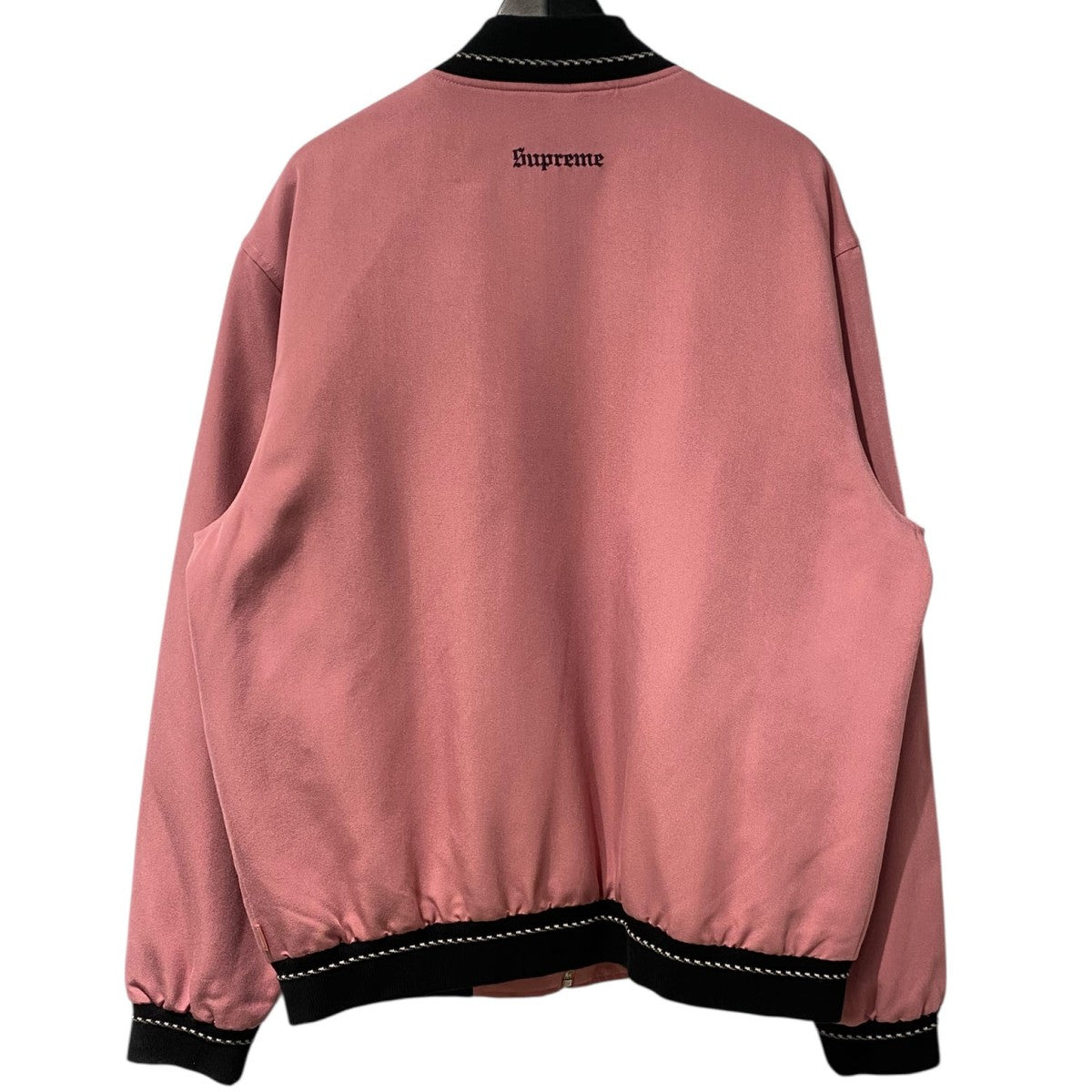 Supreme 18AWDiamond Rayon Bomber ダイヤモンドデザインZIPボンバージャケット 古着・中古-4枚目のアイテム画像
