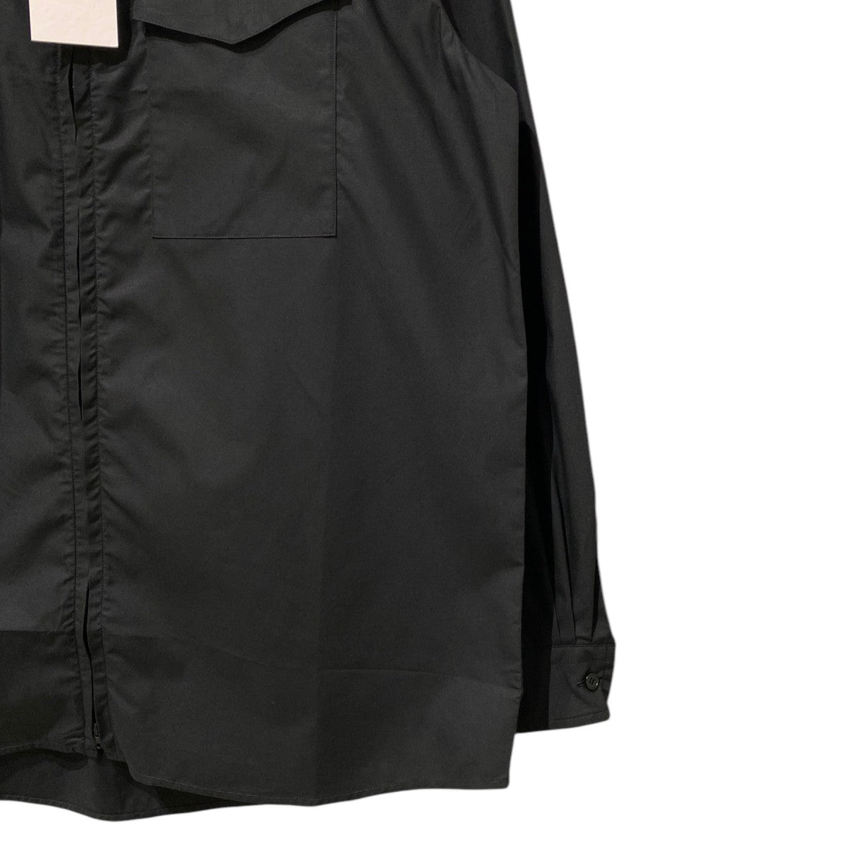 くうるう　1216 KUON(クオン) Cotton Poplin Zip-Up Shirtシャツジャケット