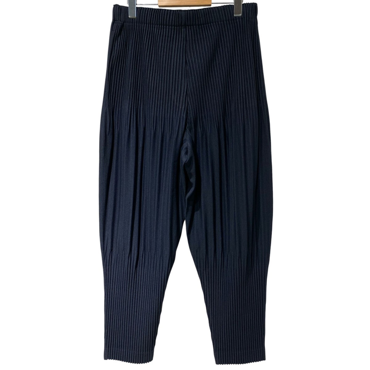 HOMME PLISSE ISSEY MIYAKE BASICライン／シーズンレスPLEATS／TAPEREDプリーツテーパードイージーパンツ 古着・中古-3枚目のアイテム画像