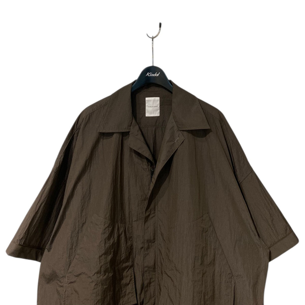 SUBLATIONS オーバーシャツ SUBLATIONS(サブレーション) 25SSWasher Nylon Half Sleeve Hunting