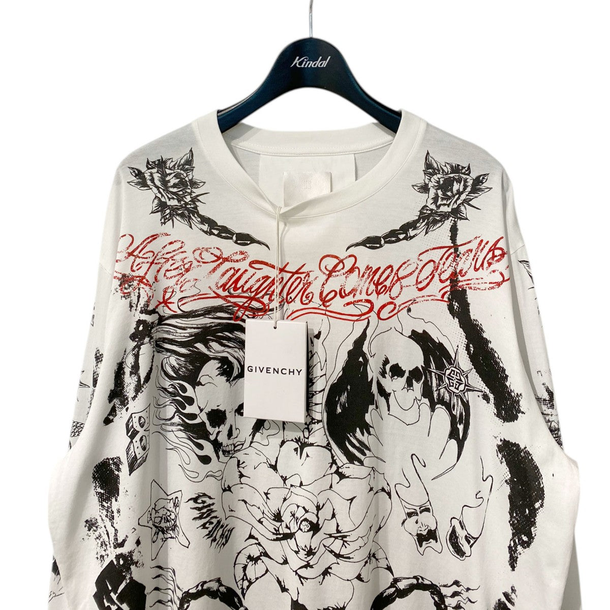 GIVENCHY(ジバンシィ) 21SSLA Tattoo Oversized Long-Sleeve T