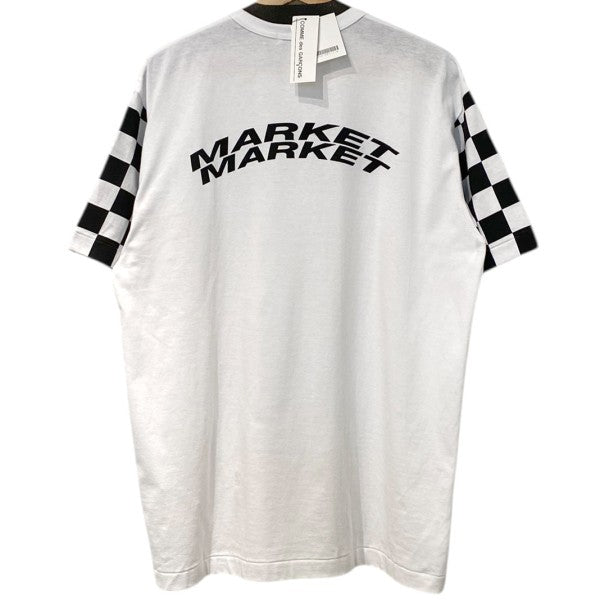 COMME des GARCONS black and pink MARKET MARKET限定CHECKER TEE 2チェッカーTシャツ 古着・中古-1枚目のアイテム画像