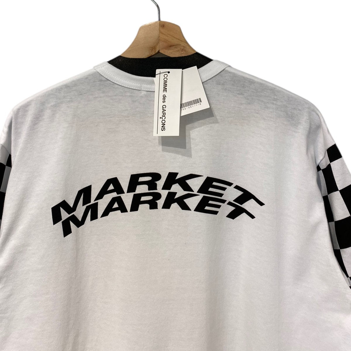COMME des GARCONS black and pink MARKET MARKET限定CHECKER TEE 2チェッカーTシャツ 古着・中古-2枚目のアイテム画像