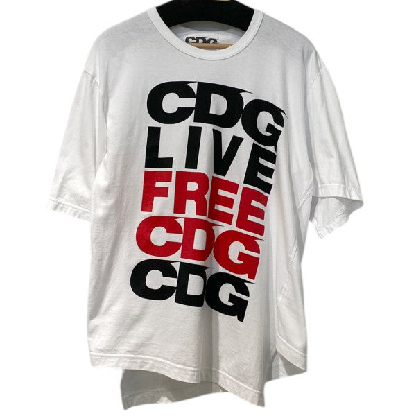 CDG COMME des GARCONS 18AWアシンメトリー 変形C．L．F．C．C． TEE Tシャツ 古着・中古-2枚目のアイテム画像