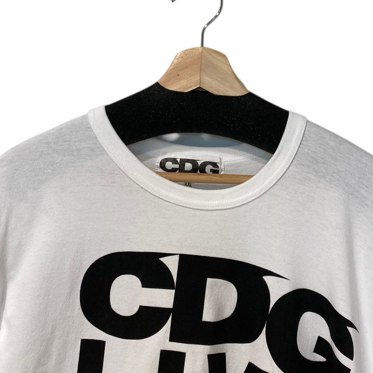 CDG COMME des GARCONS 18AWアシンメトリー 変形C．L．F．C．C． TEE Tシャツ 古着・中古-4枚目のアイテム画像