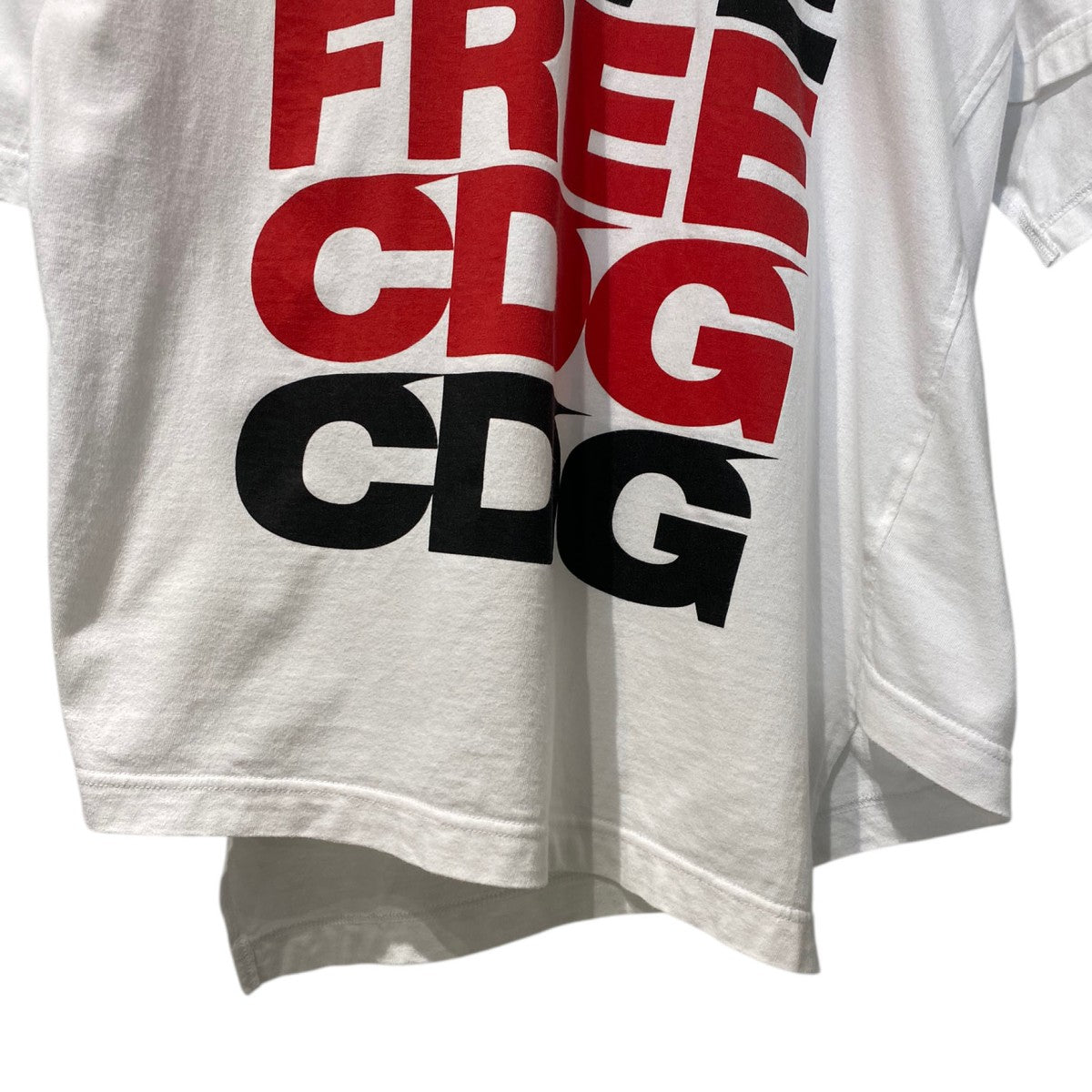 CDG COMME des GARCONS 18AWアシンメトリー 変形C．L．F．C．C． TEE Tシャツ 古着・中古-6枚目のアイテム画像
