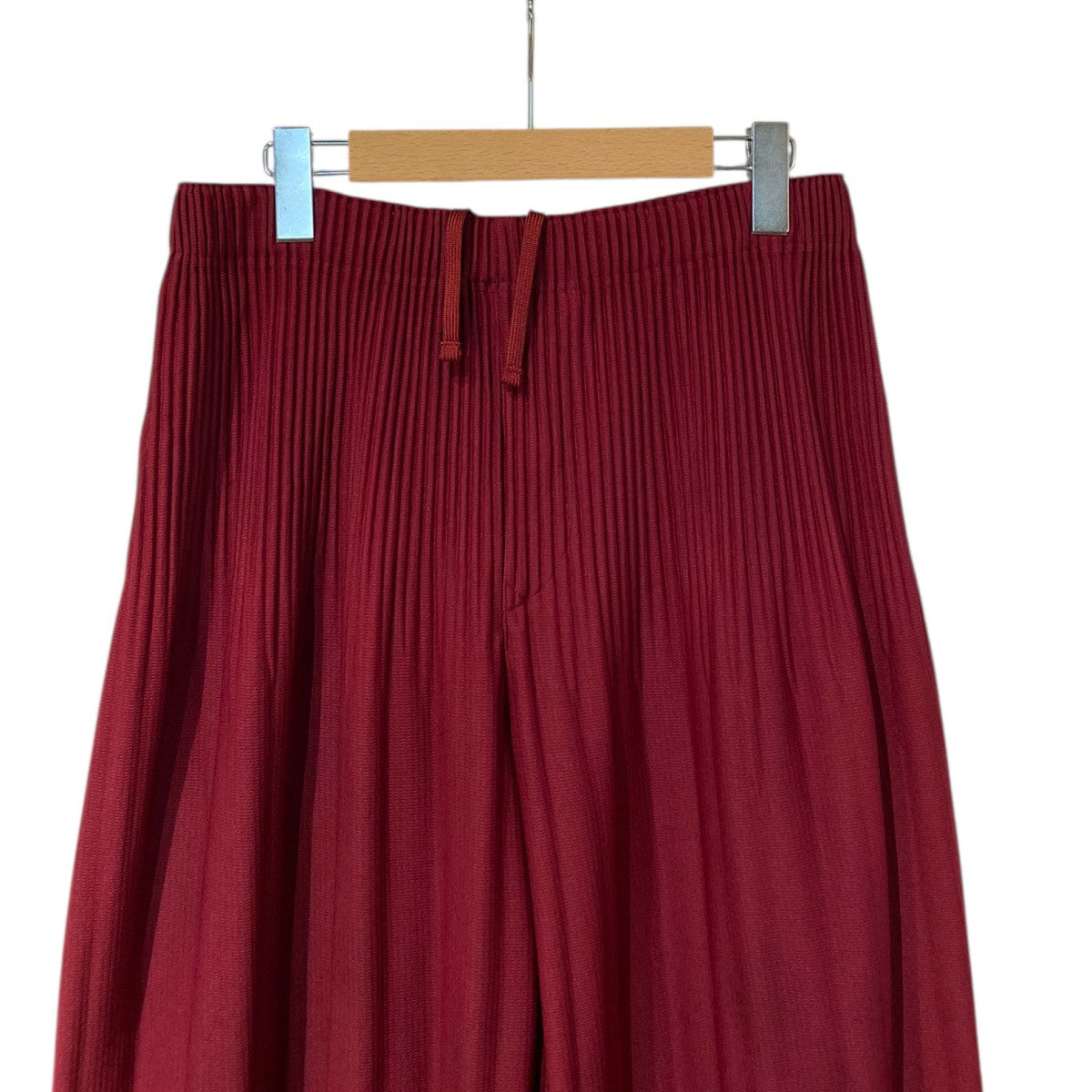 【ISSEY MIYAKE 】バーガンディ プリーツパンツ　ボトムス　サイズ2 PLEATS PLEASE ISSEY MIYAKE - PLEATS PLEASE(プリーツプリーズ